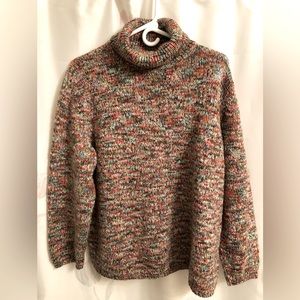 VENEZIA multi color loose turtle neck sweater Sz 22-24